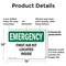 Signmission First Aid Kit Located Inside, 14 in W x Rectangle, Plastic OS-2PACK-EM-P-1014-L-10375 - alternate 2